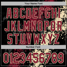 Load image into Gallery viewer, Custom Stitched Black Crimson-Cream 3D Pattern Design Splash Sports Pullover Sweatshirt Hoodie
