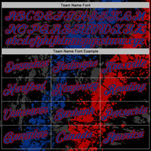 Laden Sie das Bild in den Galerie-Viewer, Custom Stitched Black Royal-Red 3D Pattern Design Splash Sports Pullover Sweatshirt Hoodie
