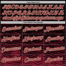 Загрузить изображение в средство просмотра галереи, Custom Stitched Black Crimson-Cream 3D Pattern Design Line Sports Pullover Sweatshirt Hoodie
