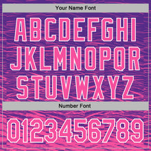 Загрузить изображение в средство просмотра галереи, Custom Stitched Purple Pink-White 3D Pattern Design Line Sports Pullover Sweatshirt Hoodie
