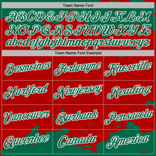 Load image into Gallery viewer, Custom Stitched Red Kelly Green-White 3D Pattern Design Fragment Sports Pullover Sweatshirt Hoodie
