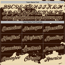 Laden Sie das Bild in den Galerie-Viewer, Custom Stitched Brown Cream 3D Pattern Design Fragment Sports Pullover Sweatshirt Hoodie
