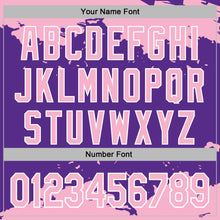 Загрузить изображение в средство просмотра галереи, Custom Stitched Purple Light Pink-White 3D Pattern Design Fragment Sports Pullover Sweatshirt Hoodie
