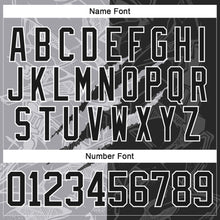 Load image into Gallery viewer, Custom Black Gray-White 3D Pattern Gradient Fashion Scratch Hockey Lace Neck Jersey
