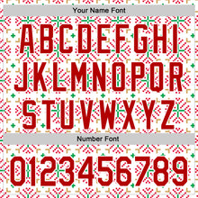 Load image into Gallery viewer, Custom Stitched White Red-White 3D Christmas Sports Pullover Sweatshirt Hoodie
