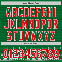 Load image into Gallery viewer, Custom Stitched Green Red-White 3D Christmas Sports Pullover Sweatshirt Hoodie
