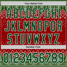 Load image into Gallery viewer, Custom Stitched Red Green-White 3D Christmas Ugly Sweater Sports Pullover Sweatshirt Hoodie

