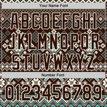 Load image into Gallery viewer, Custom Stitched Brown Brown-Cream 3D Christmas Ugly Sweater Sports Pullover Sweatshirt Hoodie
