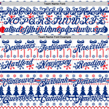 Load image into Gallery viewer, Custom Stitched Royal Royal-White 3D Christmas Ugly Sweater Sports Pullover Sweatshirt Hoodie
