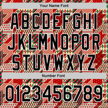 Load image into Gallery viewer, Custom Stitched Red Black-White 3D Christmas Houndstooth Sports Pullover Sweatshirt Hoodie
