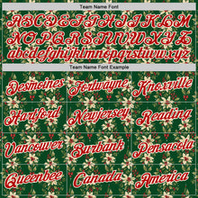 Load image into Gallery viewer, Custom Stitched Green Red-Cream 3D Christmas Floral Sports Pullover Sweatshirt Hoodie
