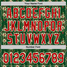 Load image into Gallery viewer, Custom Stitched Green Red-Cream 3D Christmas Floral Sports Pullover Sweatshirt Hoodie
