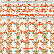 Load image into Gallery viewer, Custom Stitched White Orange-White 3D Christmas Sports Pullover Sweatshirt Hoodie
