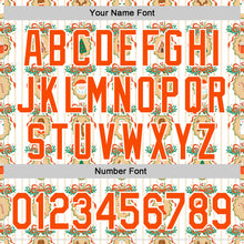 Load image into Gallery viewer, Custom Stitched White Orange-White 3D Christmas Sports Pullover Sweatshirt Hoodie
