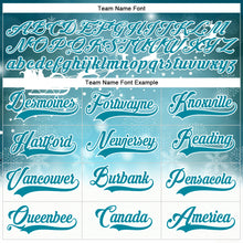 Load image into Gallery viewer, Custom Teal Teal-White 3D Christmas Reindeer Hockey Lace Neck Jersey
