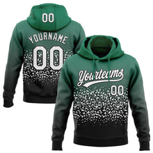 Laden Sie das Bild in den Galerie-Viewer, Custom Stitched Kelly Green White-Black 3D Pattern Design Abstract Shape Sports Pullover Sweatshirt Hoodie
