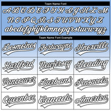 Load image into Gallery viewer, Custom Stitched Light Blue White-Black 3D Pattern Design Abstract Shape Sports Pullover Sweatshirt Hoodie
