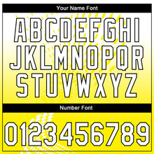 Load image into Gallery viewer, Custom Stitched Light Yellow White-Black 3D Pattern Design Geometrico Graph Sports Pullover Sweatshirt Hoodie
