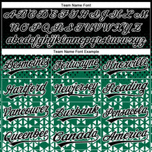 Laden Sie das Bild in den Galerie-Viewer, Custom Stitched Kelly Green Black-White 3D Pattern Design Geometrico Graph Sports Pullover Sweatshirt Hoodie
