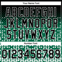 Laden Sie das Bild in den Galerie-Viewer, Custom Stitched Kelly Green Black-White 3D Pattern Design Geometrico Graph Sports Pullover Sweatshirt Hoodie
