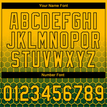 Laden Sie das Bild in den Galerie-Viewer, Custom Stitched Green Gold-Black 3D Pattern Design Geometrico Graph Sports Pullover Sweatshirt Hoodie
