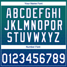 Load image into Gallery viewer, Custom Stitched Teal White-Royal 3D Pattern Design Geometrico Graph Sports Pullover Sweatshirt Hoodie
