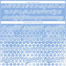 Load image into Gallery viewer, Custom Stitched Light Blue Light Blue-White 3D Pattern Design Geometrico Graph Sports Pullover Sweatshirt Hoodie
