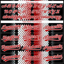 Load image into Gallery viewer, Custom Stitched Black Red-White 3D Pattern Design Geometrico Graph Sports Pullover Sweatshirt Hoodie
