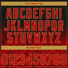 Load image into Gallery viewer, Custom Stitched Black Red-Old Gold 3D Pattern Design Leopardo Sports Pullover Sweatshirt Hoodie
