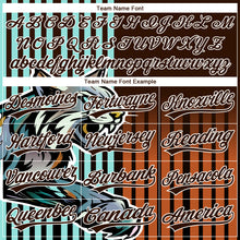 Load image into Gallery viewer, Custom Stitched Ice Blue Brown White-Texas Orange 3D Pattern Design Leopardo Sports Pullover Sweatshirt Hoodie
