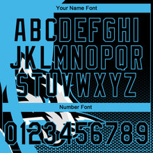 Load image into Gallery viewer, Custom Stitched Black Black-Sky Blue 3D Pattern Design Wolf Sports Pullover Sweatshirt Hoodie
