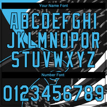 Load image into Gallery viewer, Custom Stitched Black Sky Blue-Black 3D Pattern Design Leopardo Sports Pullover Sweatshirt Hoodie
