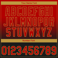 Load image into Gallery viewer, Custom Stitched Black Red-Old Gold 3D Pattern Design Leopardo Sports Pullover Sweatshirt Hoodie
