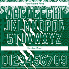 Laden Sie das Bild in den Galerie-Viewer, Custom Stitched Green Kelly Green-White 3D Pattern Design Leopardo Sports Pullover Sweatshirt Hoodie
