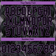 Load image into Gallery viewer, Custom Stitched Black Black-Medium Purple 3D Pattern Design Leopardo Sports Pullover Sweatshirt Hoodie
