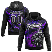 Загрузить изображение в средство просмотра галереи, Custom Stitched Purple Black-White 3D Pattern Design Leopardo Sports Pullover Sweatshirt Hoodie

