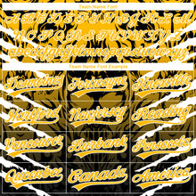 Load image into Gallery viewer, Custom Stitched Black Gold-White 3D Pattern Design Leopardo Sports Pullover Sweatshirt Hoodie
