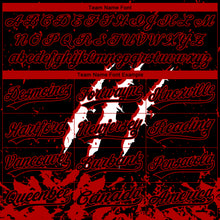 Load image into Gallery viewer, Custom Stitched Black Black-Red 3D Pattern Design Leopardo Scratch Sports Pullover Sweatshirt Hoodie
