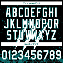 Load image into Gallery viewer, Custom Stitched Black White-Teal 3D Pattern Design Leopardo Scratch Sports Pullover Sweatshirt Hoodie
