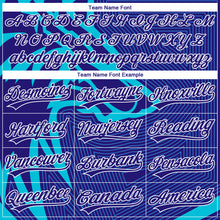 Load image into Gallery viewer, Custom Stitched Lakes Blue Dark Purple-White 3D Pattern Design Wolf Sports Pullover Sweatshirt Hoodie
