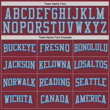 Load image into Gallery viewer, Custom Burgundy Gray-Blue 3D Pattern Design Game Day Colorado Inspired Sports Pullover Sweatshirt Hoodie
