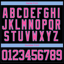 Загрузить изображение в средство просмотра галереи, Custom Black Pink-Light Blue 3D Pattern Fragment Art Hockey Lace Neck Jersey
