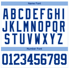 Load image into Gallery viewer, Custom White Royal-Light Blue 3D Pattern Curve Lines Hockey Lace Neck Jersey
