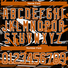 Загрузить изображение в средство просмотра галереи, Custom Figure Texas Orange Black-White 3D Pattern Fluid Art Hockey Lace Neck Jersey
