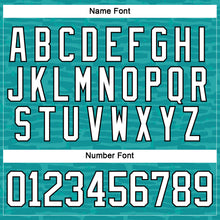 Laden Sie das Bild in den Galerie-Viewer, Custom Teal White-Black 3D Pattern Fragment Art Hockey Lace Neck Jersey
