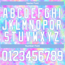 Загрузить изображение в средство просмотра галереи, Custom Tie Dye White-Light Blue 3D Pattern Spalsh Art Hockey Lace Neck Jersey
