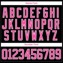 Загрузить изображение в средство просмотра галереи, Custom Black Pink-White 3D Pattern Abstract Shape Hockey Lace Neck Jersey
