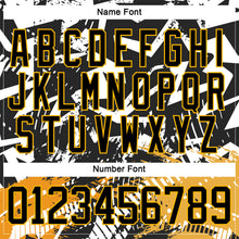 Загрузить изображение в средство просмотра галереи, Custom Black Gold-White 3D Pattern Abstract Hockey Lace Neck Jersey
