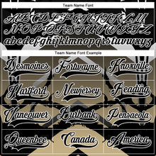 Load image into Gallery viewer, Custom Gray Black Vegas Gold-White 3D Pattern Abstract Gradient Hockey Lace Neck Jersey
