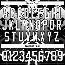 Загрузить изображение в средство просмотра галереи, Custom Black White-Gray 3D Pattern Abstract Gradient Hockey Lace Neck Jersey
